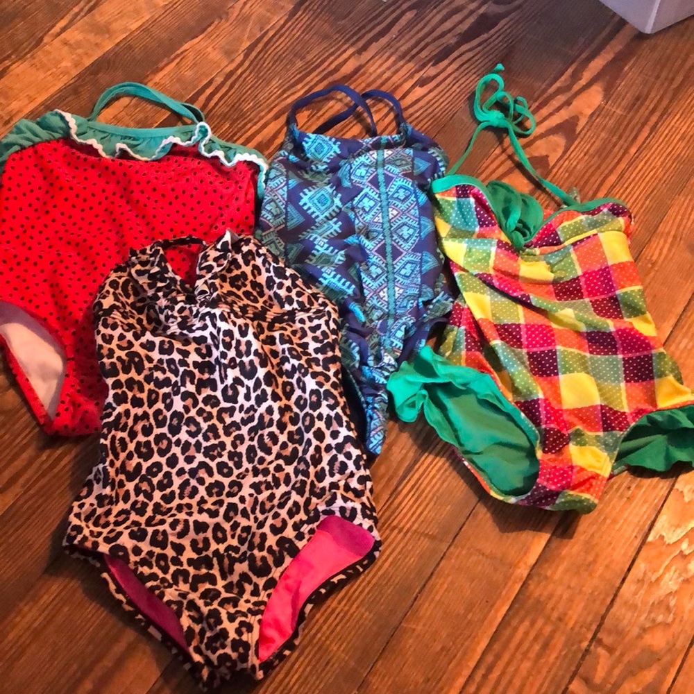 Bundle of 4 4T bathing suits